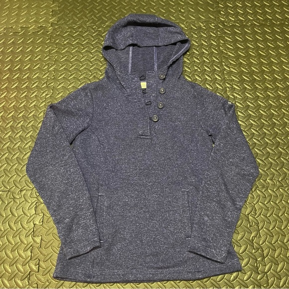 Columbia Hoodie Pullover Sweatshirt 1/4 Button Up Purple Blue Size Small - Picture 2 of 8